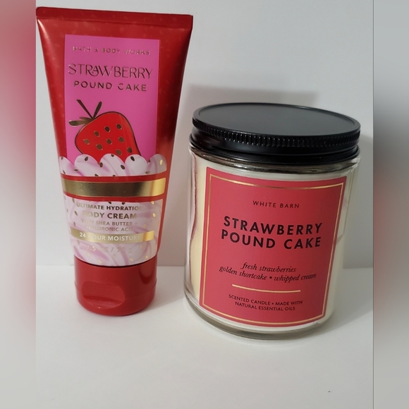 Bath & Body Works Bath & Body New Strawberry Pound Cake Body Cream